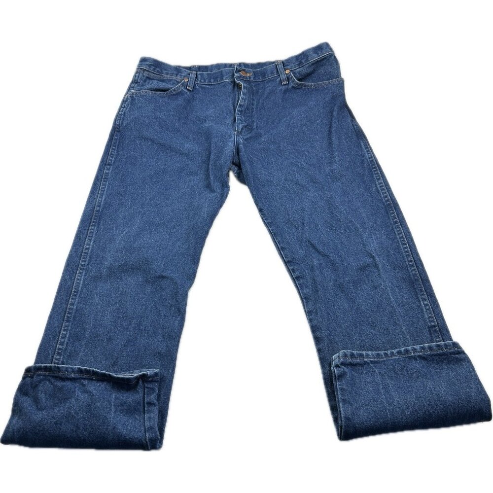 Vintage Wrangler 38X30 100% Cotton Straight Leg Jeans 1013MWZPW Cowboy Cut - Picture 4 of 14